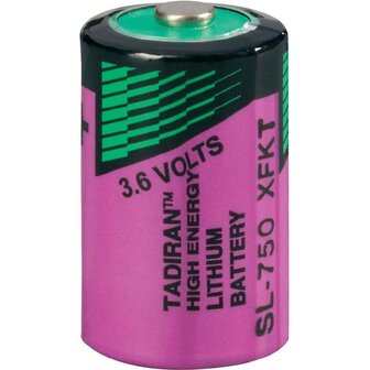 Lithium batterij 1/2 AA 3,6V